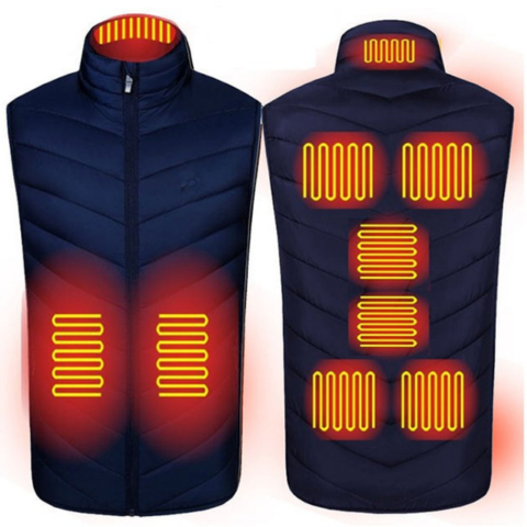 Gilet riscaldante unisex - Temperatura regolabile e stile moderno