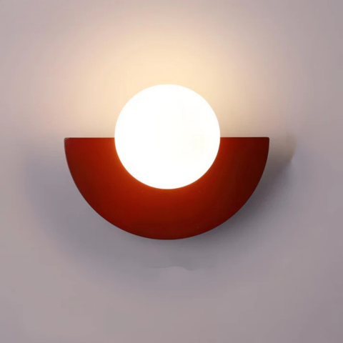 Aplica de Perete Modernă – Formă Semicirculară și Iluminare Blândă 