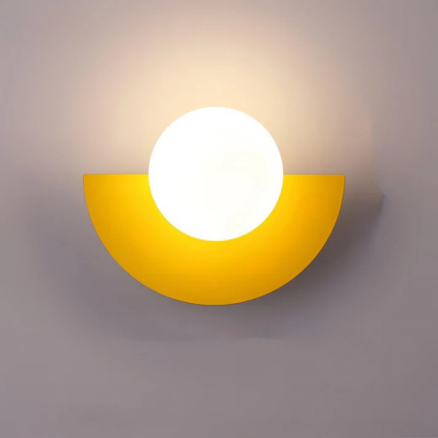 Aplica de Perete Modernă – Formă Semicirculară și Iluminare Blândă 