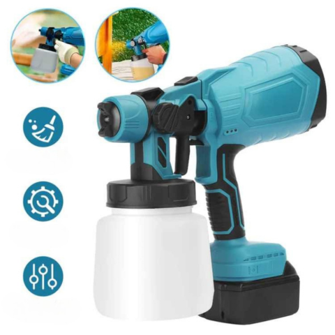 Pistola de Pintura Sem Fio – Aplicação Fácil e Resultado Profissional 