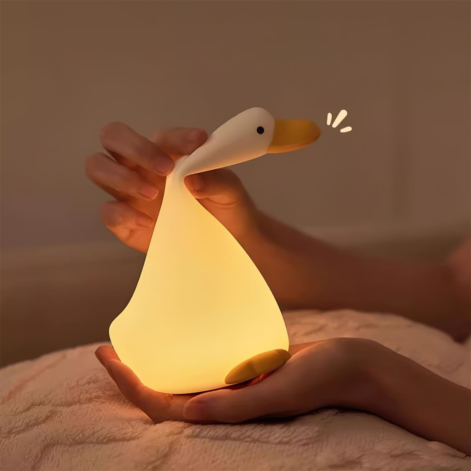 Noční světlo Enchanted Goose - hmatové světlo a uklidňující design