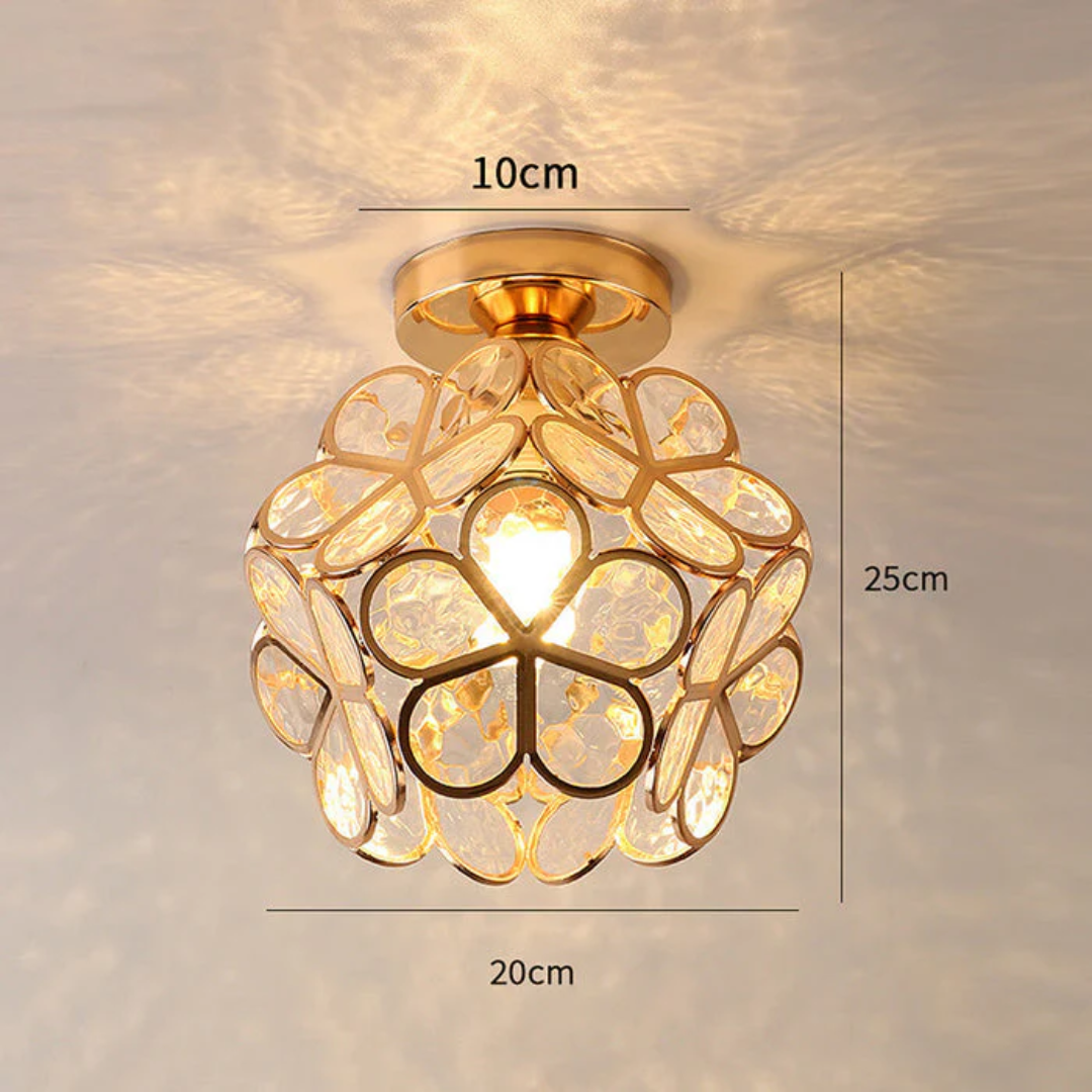 Lampa sufitowa w kształcie kwiatu – delikatny i nowoczesny design 