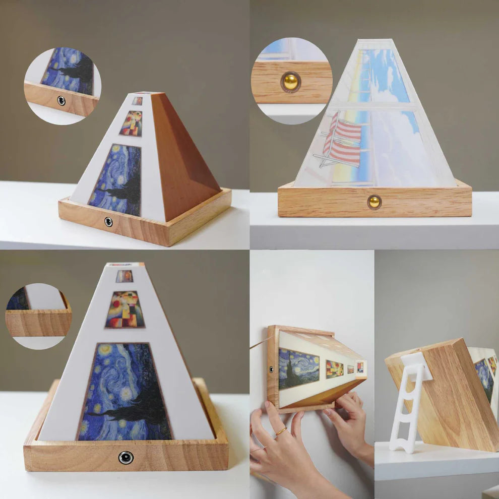 Lámpara de Pared Decorativa – Ilusión Visual 3D 