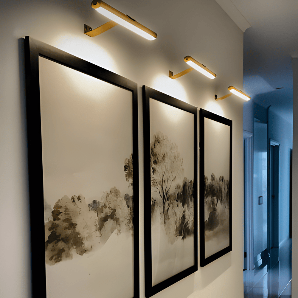 Lámpara de pared LED inalámbrica recargable por USB - Rotación completa y recarga cómoda