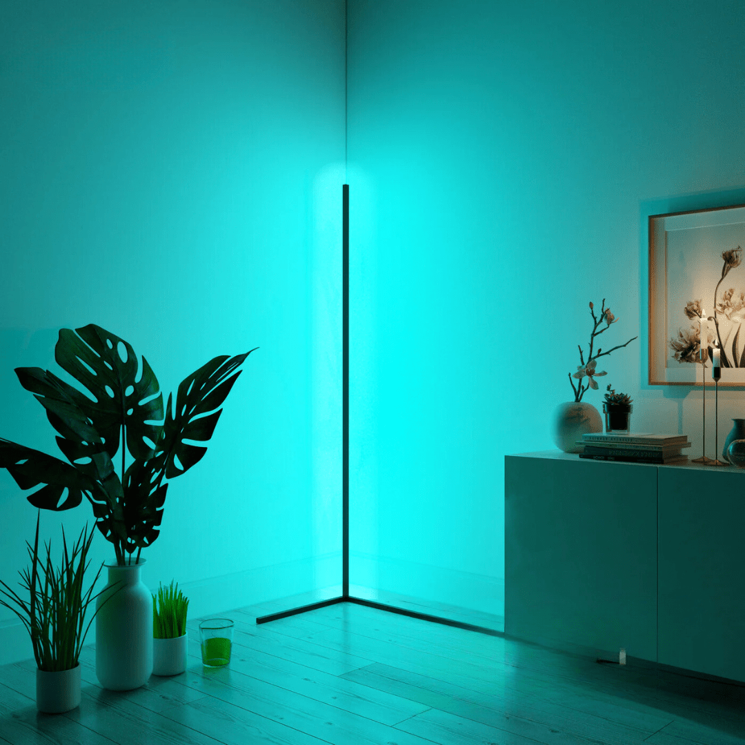 Lampe D’Ambiance D’Angle — Éclat Multicolore & Atmosphère Moderne