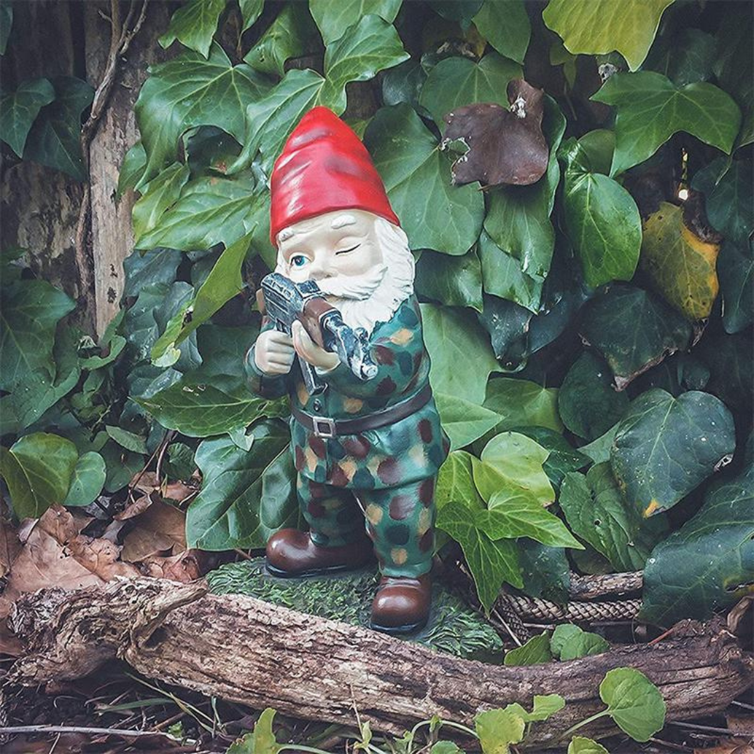 Military Garden Gnome – Touch of Humor and External Defense 