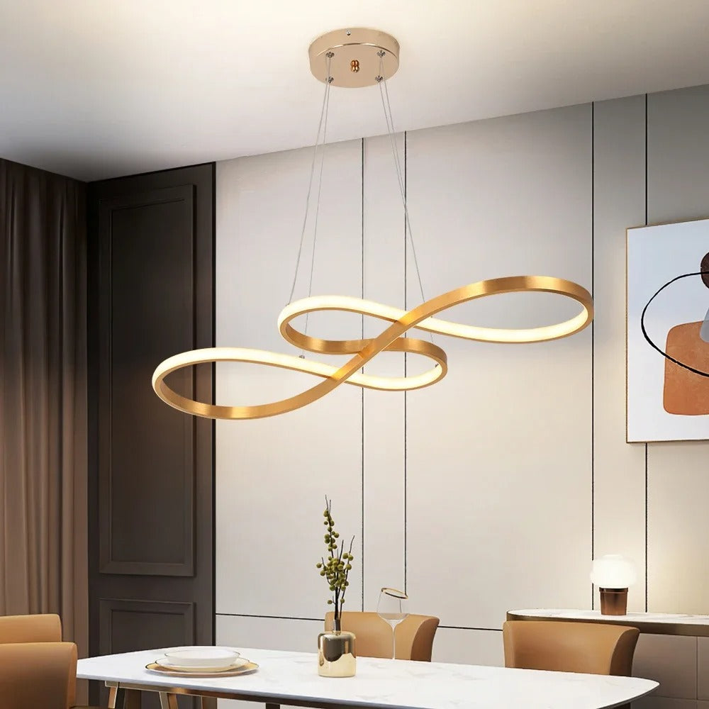 Modern LED Suspension with Rings – Elegant and Futuristic Design 