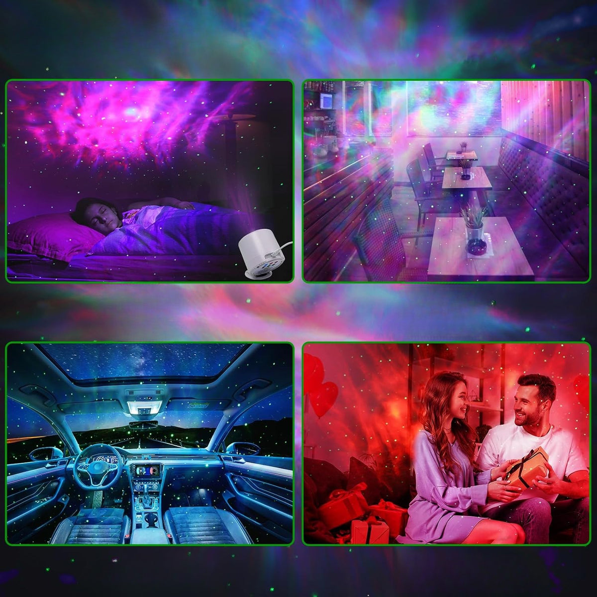 LED projektor – Relaxační galaxie atmosféra 