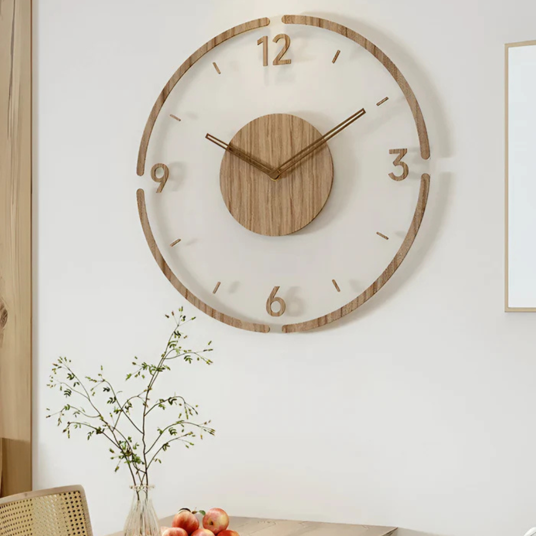 Grande Relógio de Parede – Design Elegante e Moderno 